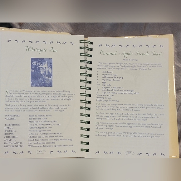California Bed & Breakfast Cookbook #6 in the Series - Picture 12 of 13